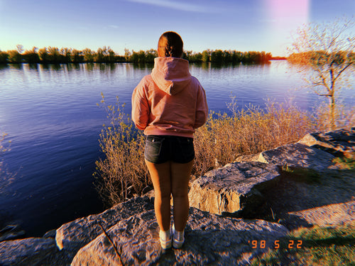 Amiska Hoodie - Blush Sky