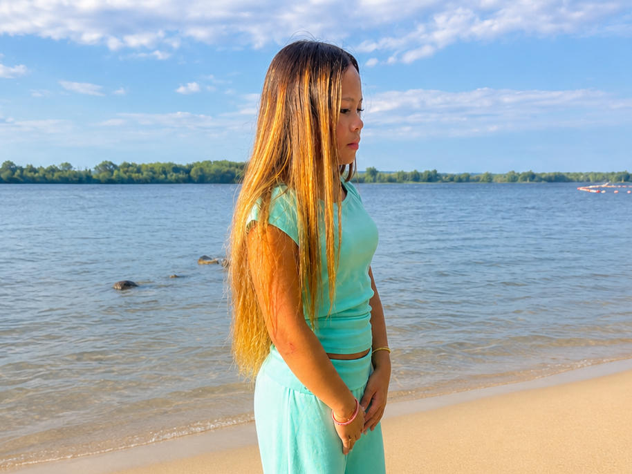Teal SoftForm Foldover Pants | Soft Stretch Cotton |